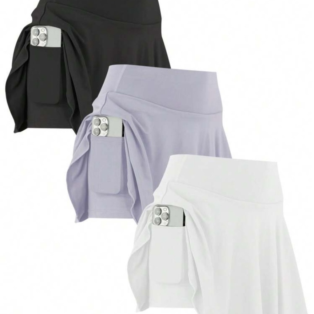 SHEIN Skorts with Phone Pocket (set of 3)
